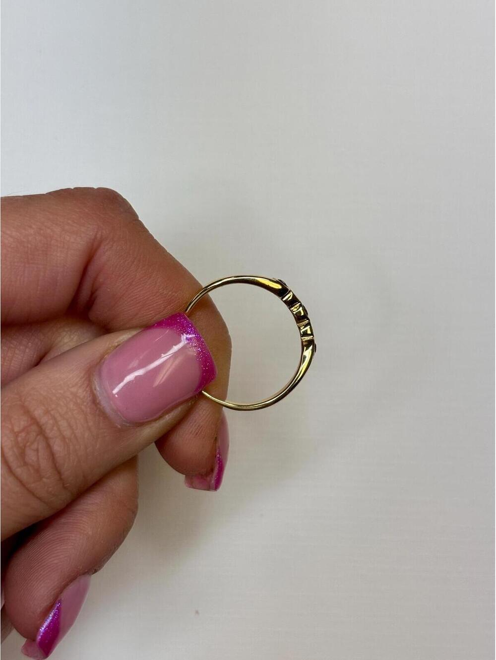 14k Yellow Gold Ruby and Diamond Ring Antique - Picture 4 of 7